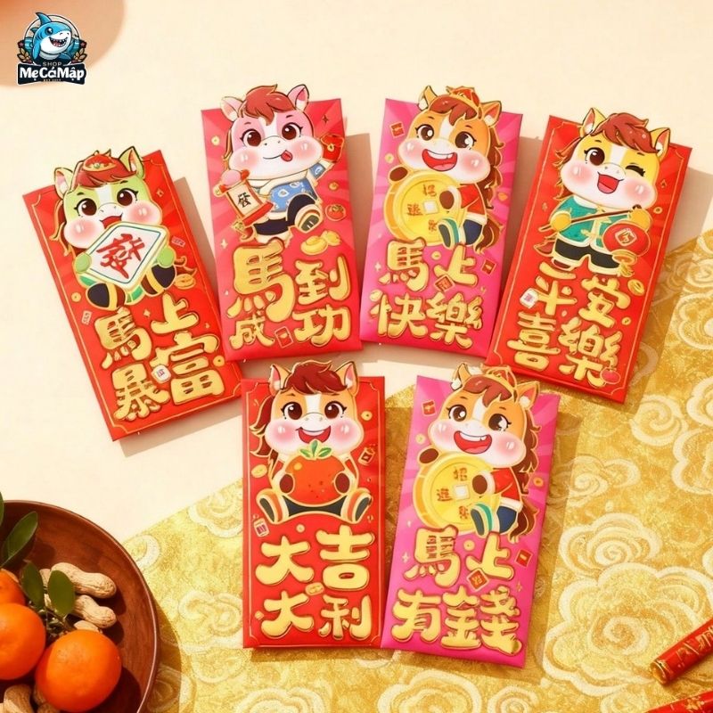 Tổng hợp 101+ mẫu bao lì xì Tết đẹp, độc đáo năm 2026