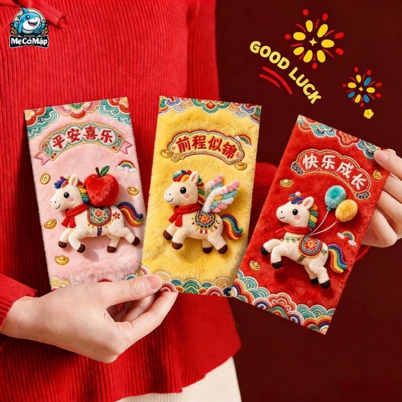 Tổng hợp 101+ mẫu bao lì xì Tết đẹp, độc đáo năm 2026