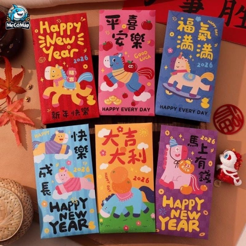 Tổng hợp 101+ mẫu bao lì xì Tết đẹp, độc đáo năm 2026