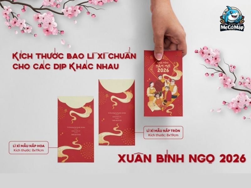 Tổng hợp 101+ mẫu bao lì xì Tết đẹp, độc đáo năm 2026