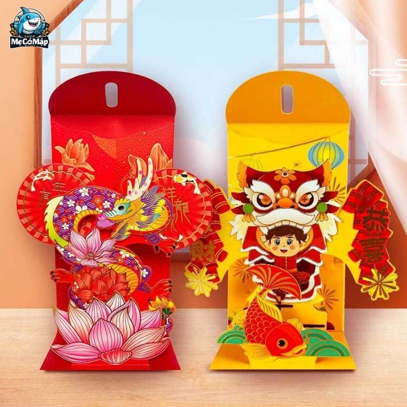 Tổng hợp 101+ mẫu bao lì xì Tết đẹp, độc đáo năm 2026