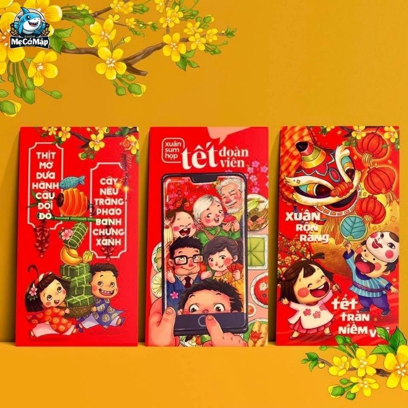 Tổng hợp 101+ mẫu bao lì xì Tết đẹp, độc đáo năm 2026