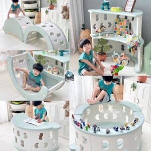 Bập bênh cầu vồng kèm đệm Pakey RH05