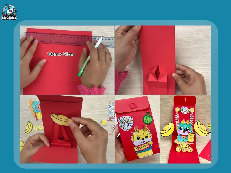 5 cách làm bao lì xì đơn giản, đẹp mắt tại nhà cho tết 2026