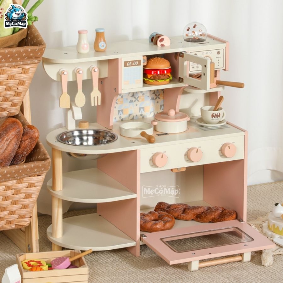 Bộ đồ chơi nấu ăn cho bé gái DCB01 Hồng