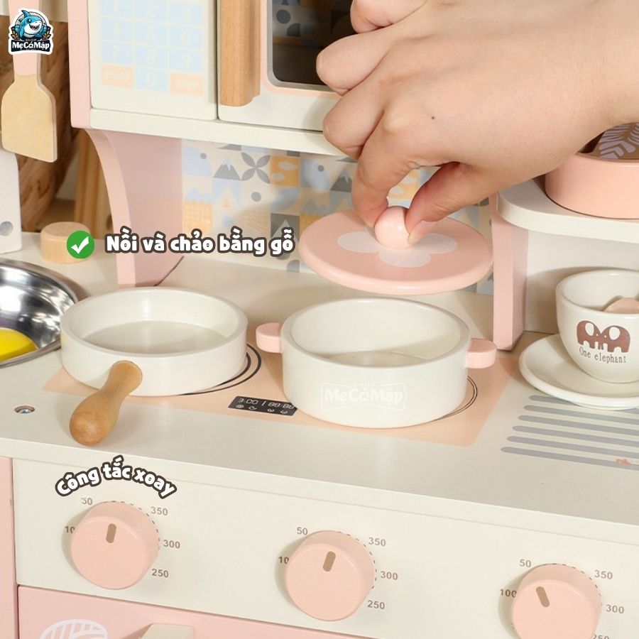 Bộ đồ chơi nấu ăn cho bé gái DCB01 Hồng