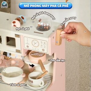 Bộ đồ chơi nấu ăn cho bé gái DCB01 Hồng