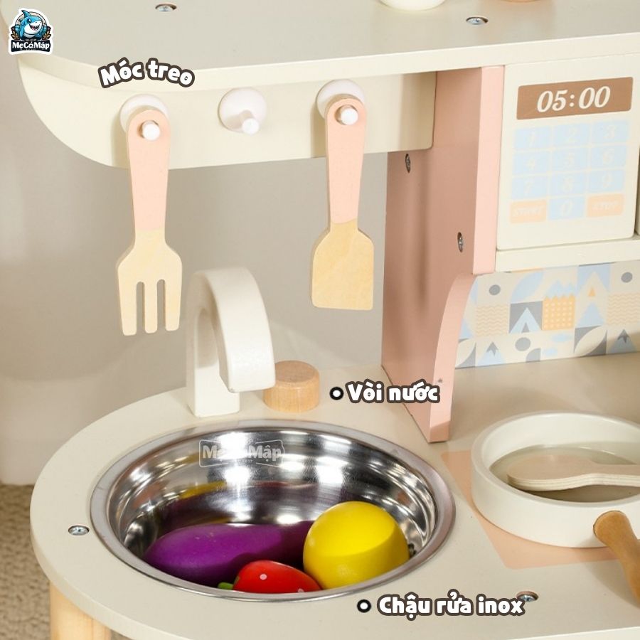Bộ đồ chơi nấu ăn cho bé gái DCB01 Hồng
