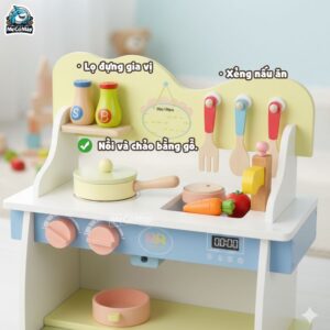 Bộ đồ chơi nấu ăn cho bé gái DCB05