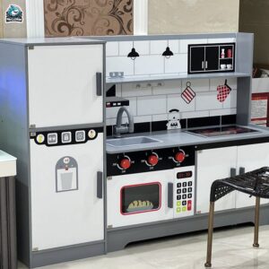 Bộ đồ chơi nấu ăn cho bé gái DCB03 Ghi Trắng