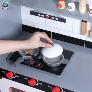 Bộ đồ chơi nấu ăn cho bé gái DCB03 Ghi Trắng
