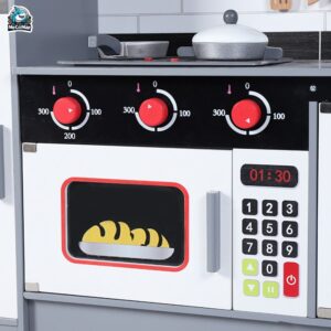 Bộ đồ chơi nấu ăn cho bé gái DCB03 Ghi Trắng