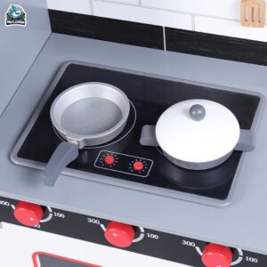 Bộ đồ chơi nấu ăn cho bé gái DCB03 Ghi Trắng