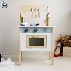 Bộ đồ chơi nấu ăn cho bé gái DCB03 Ghi Trắng