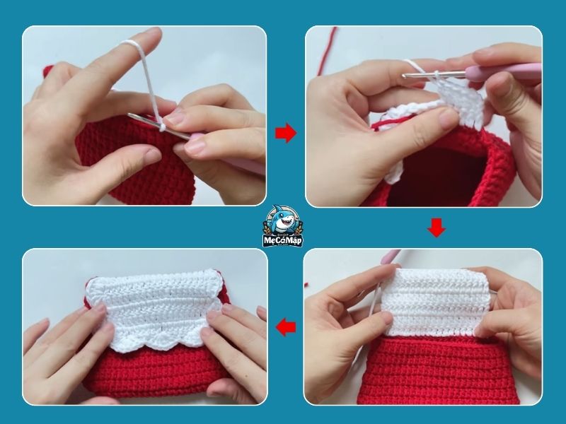 [Hướng dẫn] Các bước móc túi lì xì cho bé siêu dễ thương