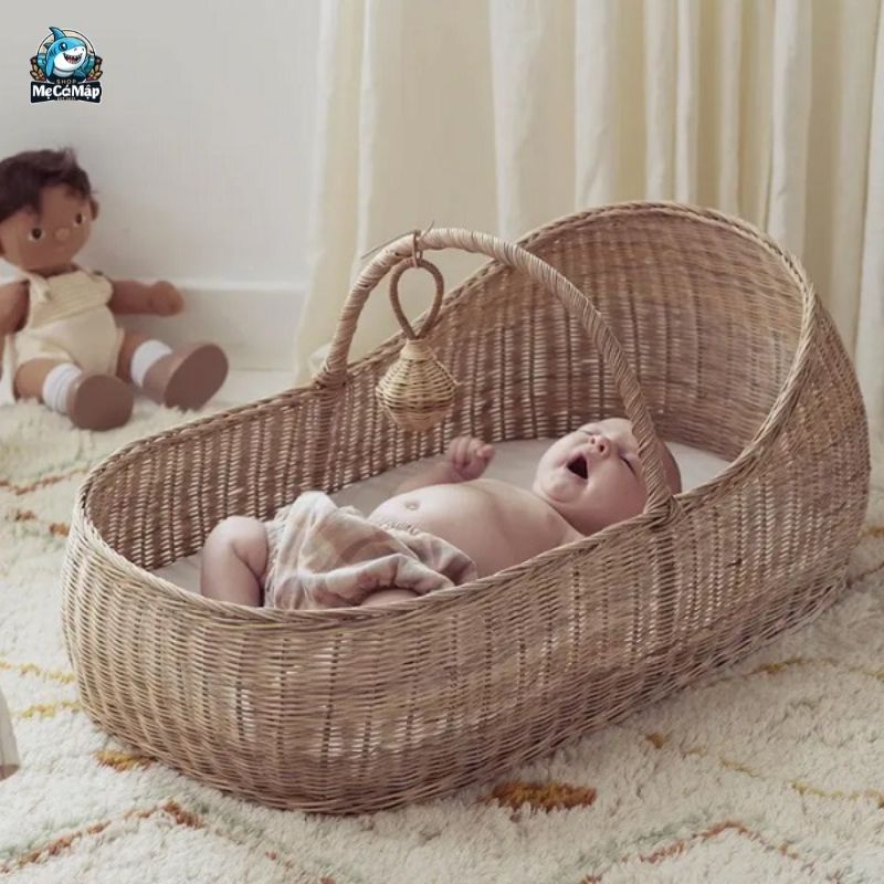 Top 20+ mẫu nôi mây đẹp, an toàn cho trẻ sơ sinh