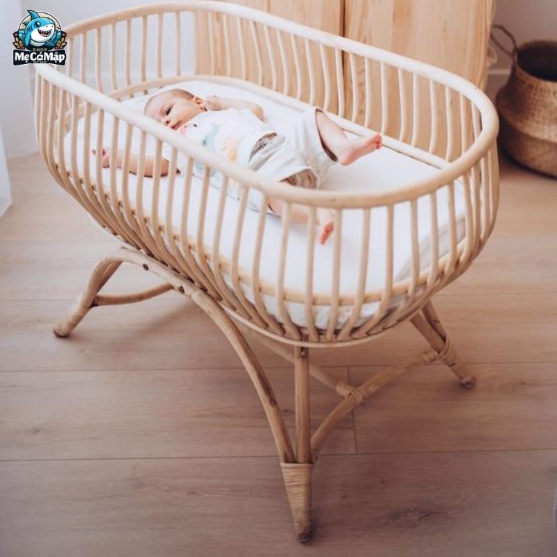 Top 20+ mẫu nôi mây đẹp, an toàn cho trẻ sơ sinh