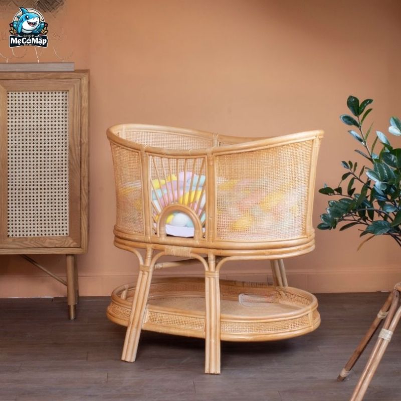 Top 20+ mẫu nôi mây đẹp, an toàn cho trẻ sơ sinh