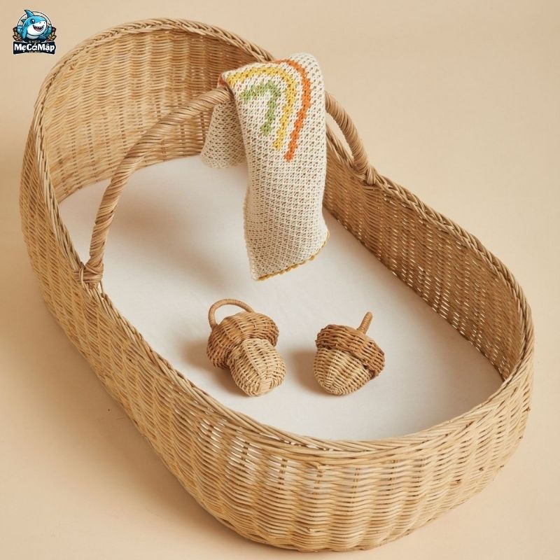 Top 20+ mẫu nôi mây đẹp, an toàn cho trẻ sơ sinh