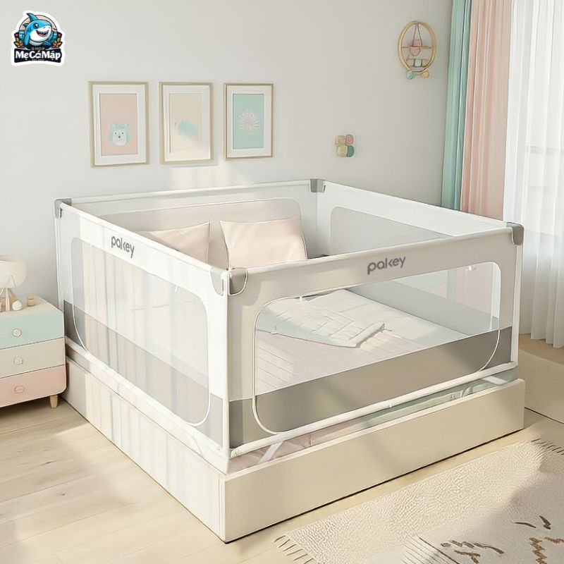 So sánh thanh chắn giường, quây chắn giường và màn chống ngã