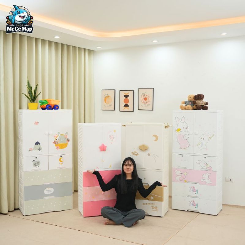 Mách mẹ cách chọn tủ nhựa cho bé gái phù hợp, được ưa chuộng 2026