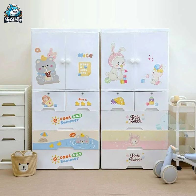 Mách mẹ cách chọn tủ nhựa cho bé gái phù hợp, được ưa chuộng 2026