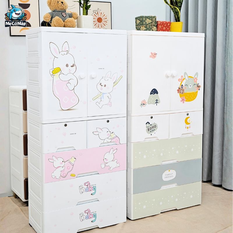 Mách mẹ cách chọn tủ nhựa cho bé gái phù hợp, được ưa chuộng 2026