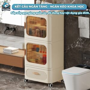 Tủ nhựa ngăn kéo 2/3/4/ tầng HC23-M