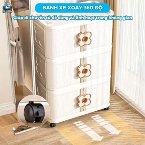 Tủ nhựa ngăn kéo 3/4/5 tầng HC24-M