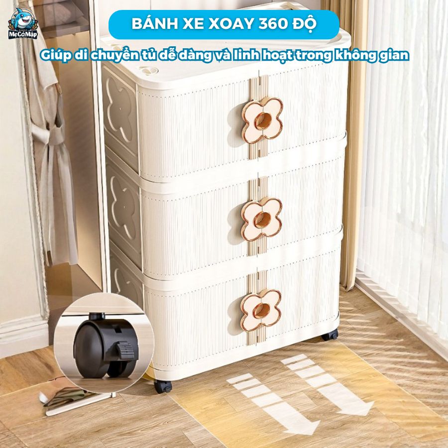 Tủ nhựa ngăn kéo 3/4/5 tầng HC24-M