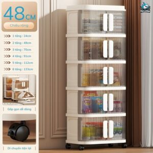Tủ nhựa 3/4/5/6 tầng gấp gọn HC22-M