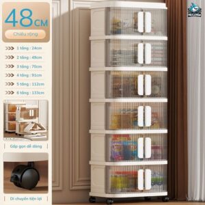 Tủ nhựa 3/4/5/6 tầng gấp gọn HC22-M