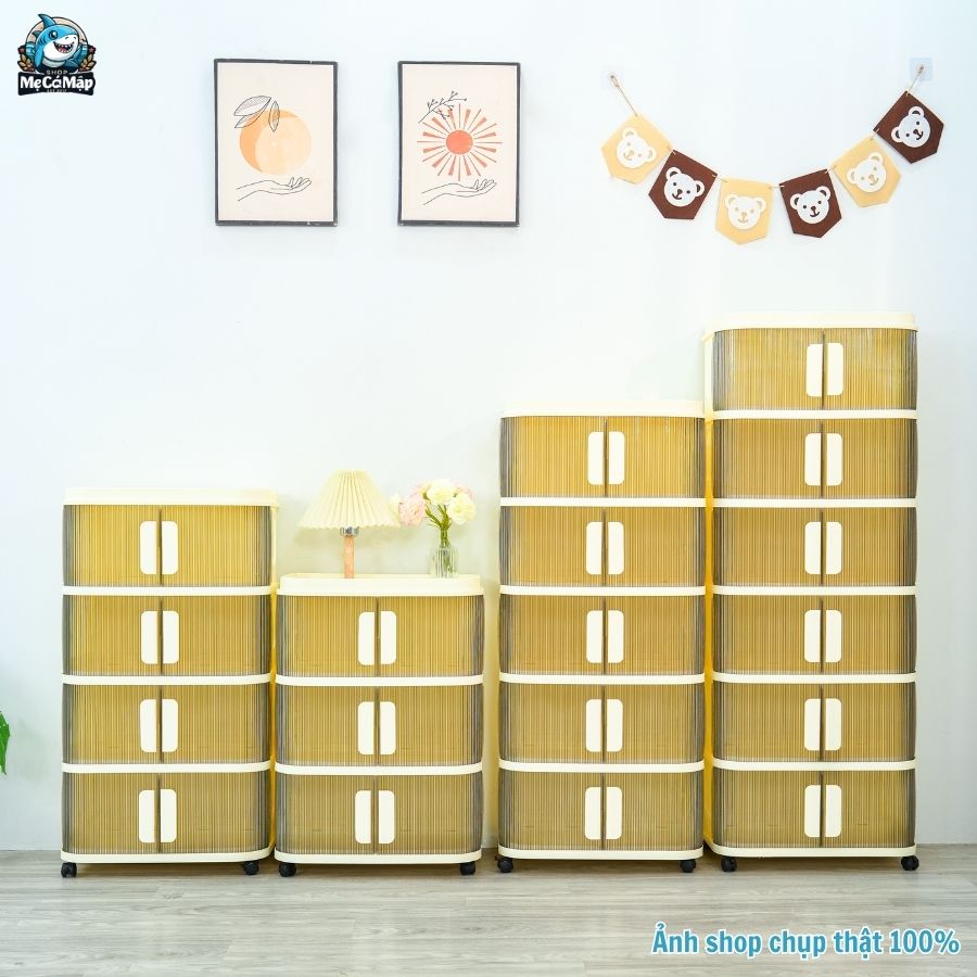 Tủ nhựa 3/4/5/6 tầng gấp gọn HC22-M