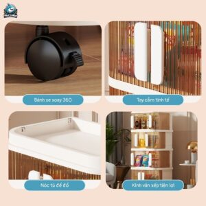 Tủ nhựa 3/4/5/6 tầng gấp gọn HC22-M