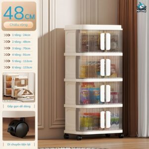 Tủ nhựa 3/4/5/6 tầng gấp gọn HC22-M