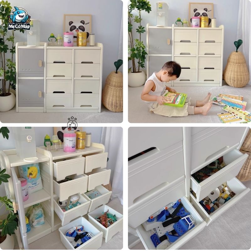 Top 60+ mẫu tủ nhựa trắng cho bé đẹp, an toàn và bán chạy 2026