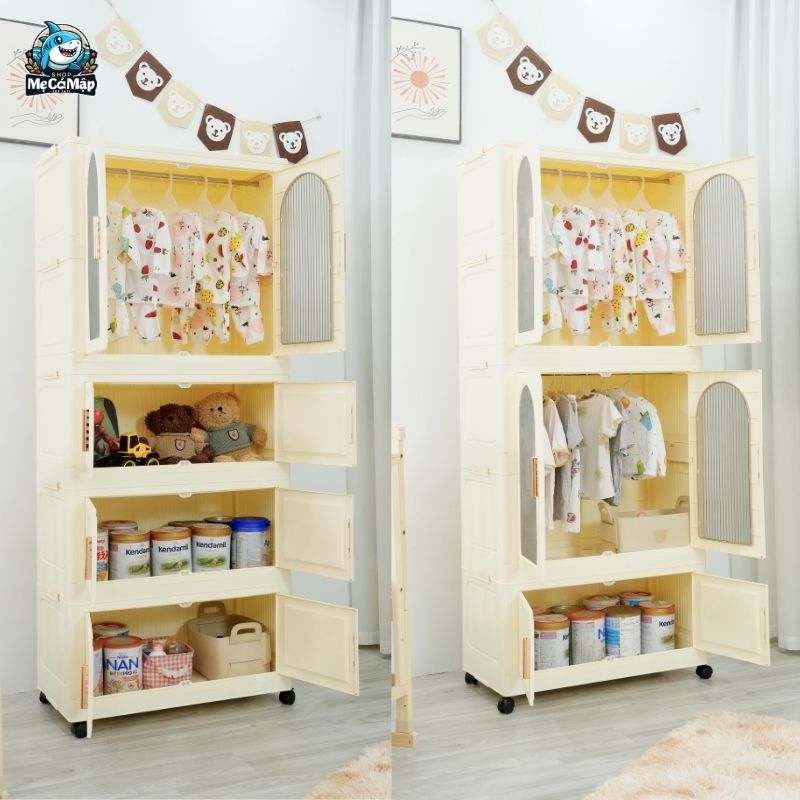 Top 60+ mẫu tủ nhựa trắng cho bé đẹp, an toàn và bán chạy 2026