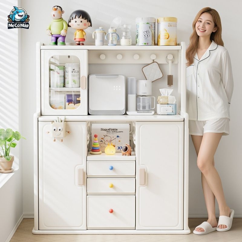 Top 60+ mẫu tủ nhựa trắng cho bé đẹp, an toàn và bán chạy 2026