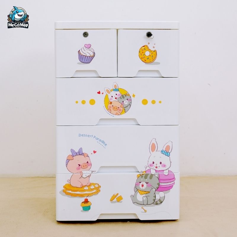 Top 60+ mẫu tủ nhựa trắng cho bé đẹp, an toàn và bán chạy 2026