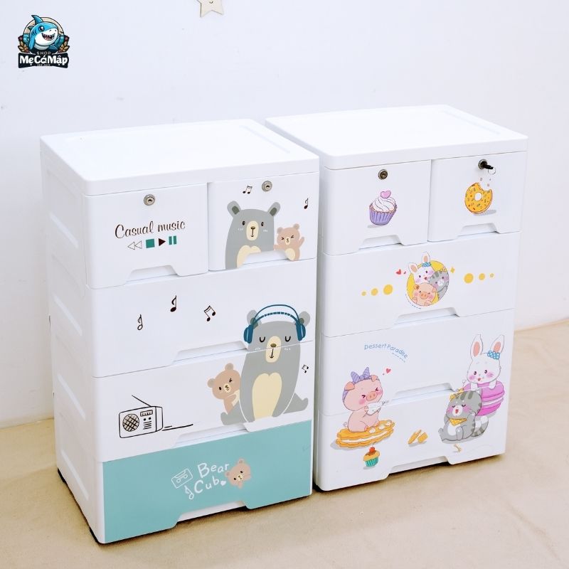 Top 60+ mẫu tủ nhựa trắng cho bé đẹp, an toàn và bán chạy 2026