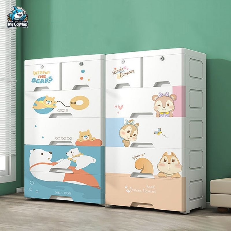 Top 60+ mẫu tủ nhựa trắng cho bé đẹp, an toàn và bán chạy 2026