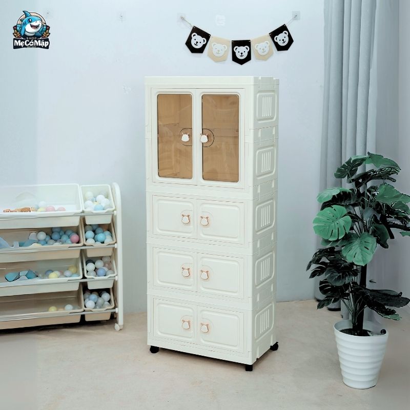 Top 60+ mẫu tủ nhựa trắng cho bé đẹp, an toàn và bán chạy 2026