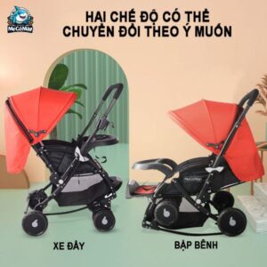 xe đẩy baobaohao 720N gấp gọn 2 chiều