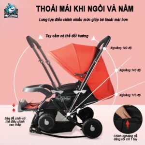 xe đẩy baobaohao 720N gấp gọn 2 chiều