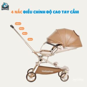 Xe đẩy Baobaohao gấp gọn 2 chiều V16 Plus