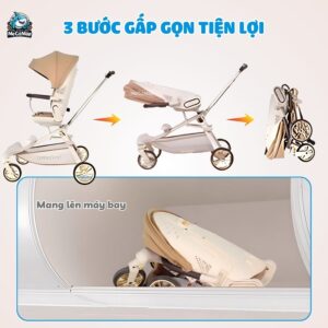 Xe đẩy gấp gọn 2 chiều Baobaohao V16 Pro