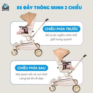 Xe đẩy gấp gọn 2 chiều Baobaohao V16 Pro