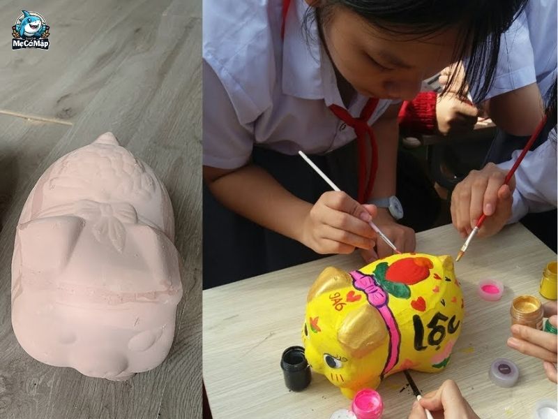 Hướng dẫn tô heo đất cho bé không lem, lên màu chuẩn