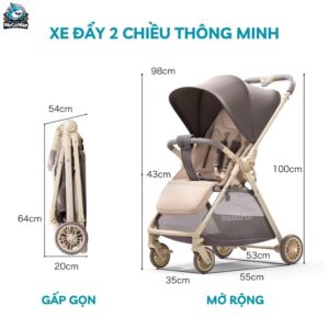 Xe đẩy gấp gọn 2 chiều Baobaohao A12