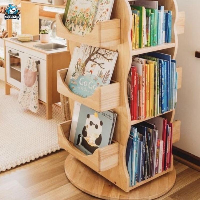 [Chia sẻ] 5 tiêu chí quan trọng khi chọn mua kệ để sách gỗ cho bé